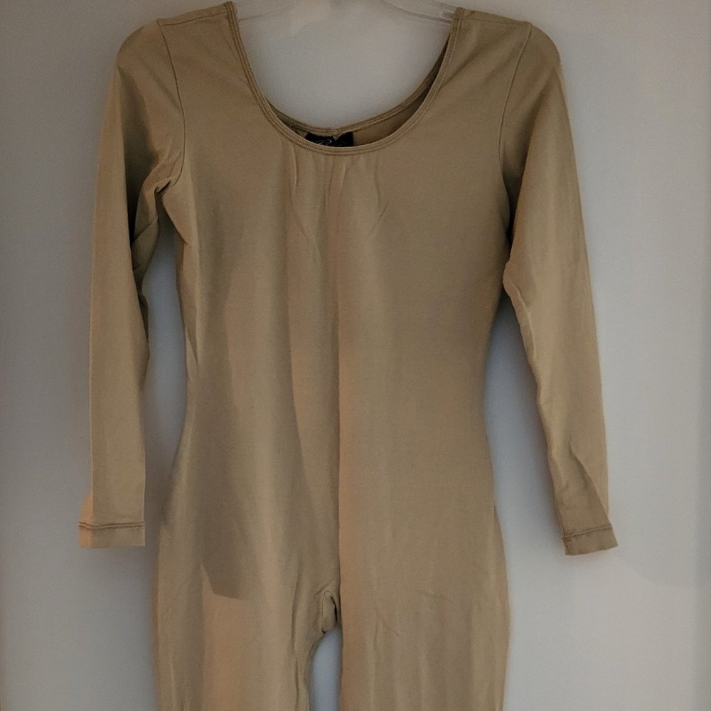 Unitard long sleeve Vintage Charles Ray Gold Mustard color M